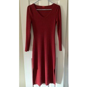 Kitri Studio Merino Wool Rib Knit Midi Dress